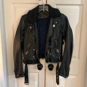 Free people leather jacket